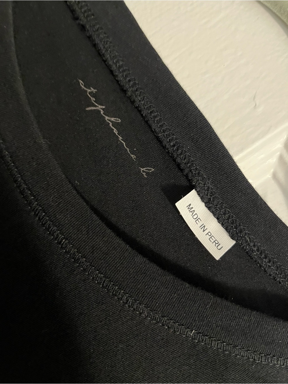 Women’s Black Short Sleeve Crewneck Tee - Picture 4 of 4